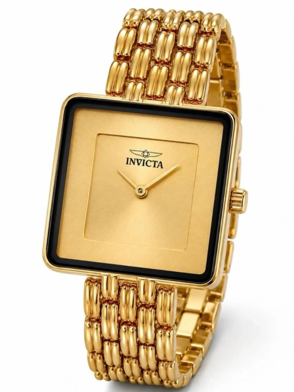 $199 Invicta Celestial Women's Gold Black 32mm Quartz Watch 70421 NIB